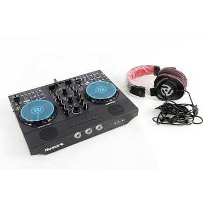 Numark Party Mix Live DJ Controller Bundle With Professional Headphones Regular image 2