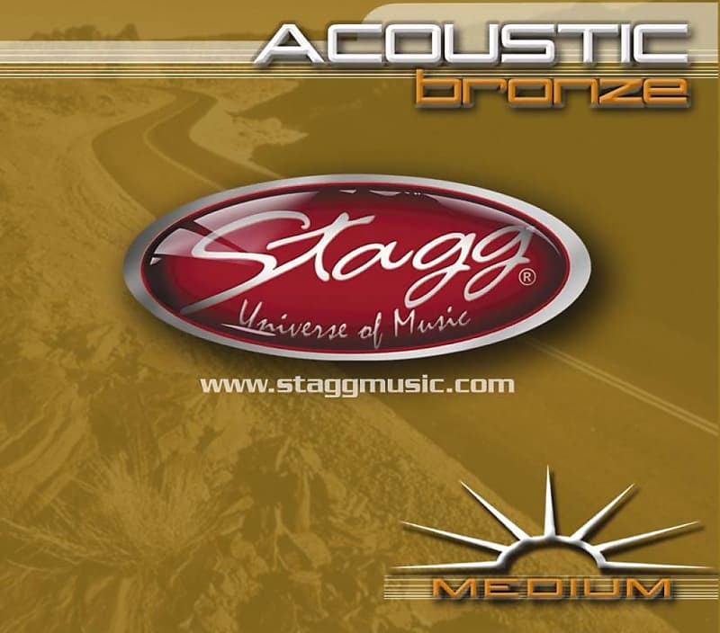 Stagg Medium AC-1356-BR Bronze Strings for Acoustic Guitar image 1