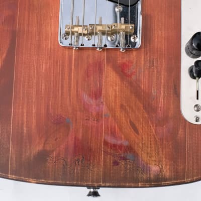 Secret Handshake  Rose Room (custom T-type art guitar) 2019 Rose burst/Art image 4
