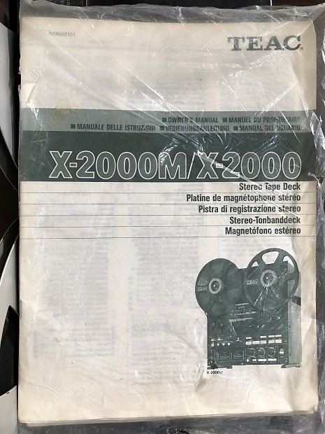 sa5844M*TEAC Teac X-2000R BL open reel deck original box equipped *: Real  Yahoo auction salling