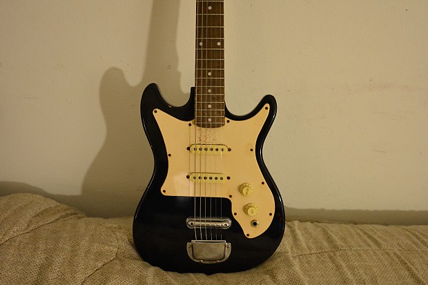 Harmony H804 エレキギター Vintage Harmony H804 Electric Guitar Black with Maple