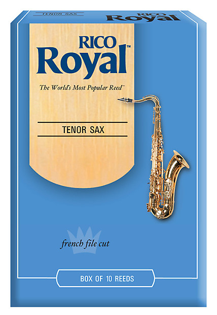 Rico Tenor Saxophone Reeds, Strength 3.5, 10-pack image 1