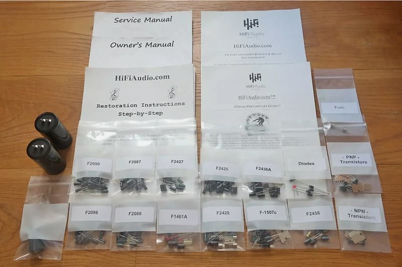 Sansui QRX-7001 restoration kit filter capacitor repair rebuild fix  			