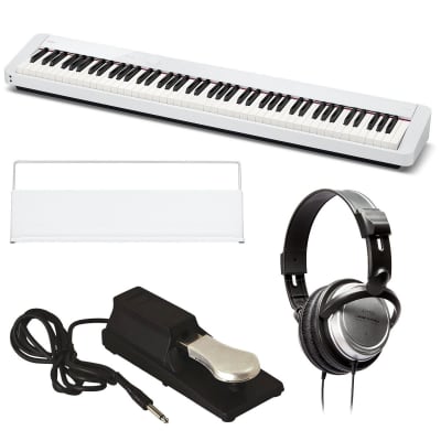 Casio Privia PX-S1100 Digital Piano - White BONUS PAK