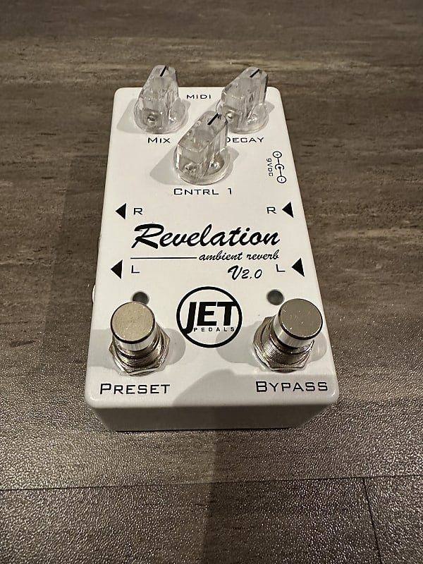 Jet Pedals Revelation v2 (non midi) White Reverb