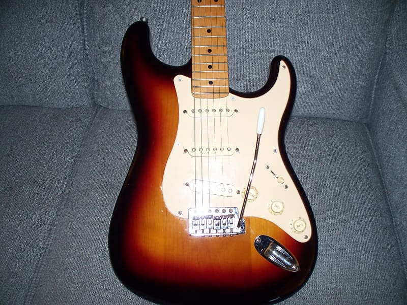 Harmony Stratocaster Style 80T  1985 Sunburst Electric Guitar image 1