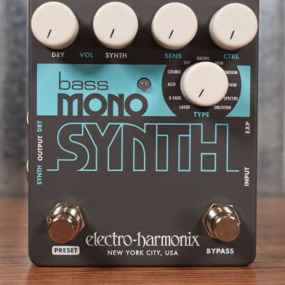 Electro-Harmonix EHX Bass Mono Synth Bass Synthesizer Effect Pedal image 3