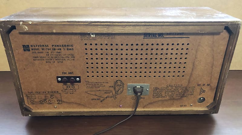 All TUBE Vintage Panasonic RE 784 AM FM Tube Radio JAPAN All TUBE Vintage Panasonic RE 784 AM FM Tube Radio JAPAN
