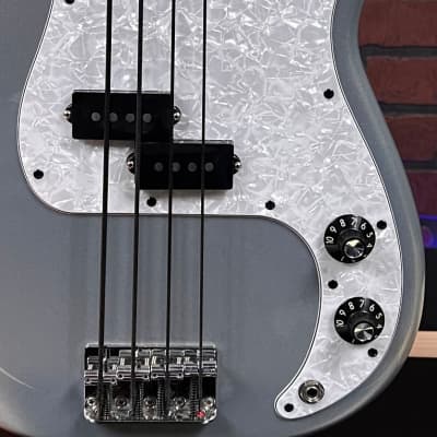 TGF CHOP SHOP Modded Fender Player Precision Electric Bass Guitar Silver, Pau Ferro, Mint! image 3