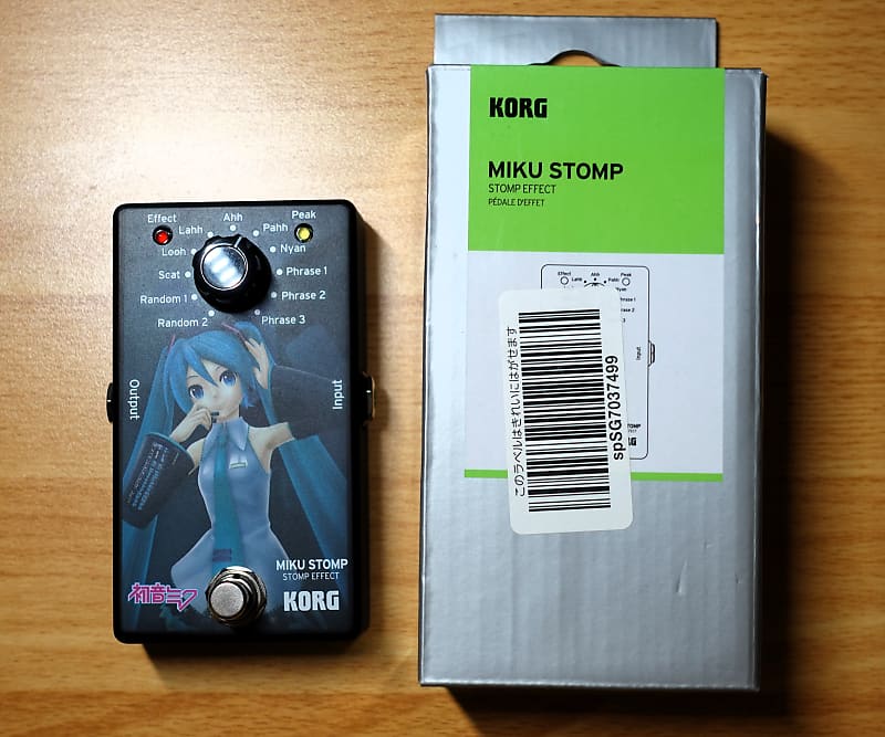 Korg miku stomp 初音ミク KORG Miku Stomp Vocaloid Hatsune Miku 2014 Guitar Effector