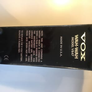 VOX  Wah V847 Made in USA with true bypass mod image 2