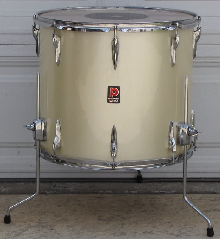 Vintage 1979 Premier 18" Floor Tom Champagne for Drum Set Reverb