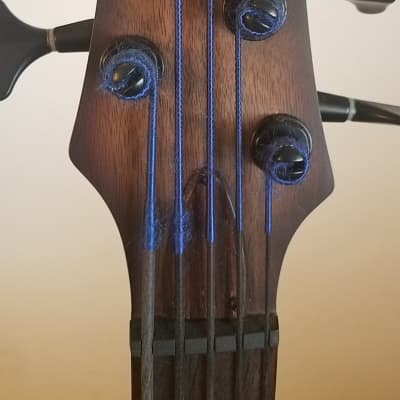 Ibanez SRH505-DEF SR Bass Workshop 5-String Semi-Hollow Bass Dragon Eye Burst Flat image 11