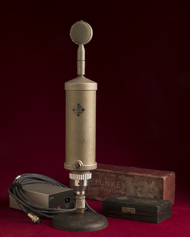 Restored Telefunken Ela MZ 028/1 (Neumann CMV3A) Bottle Microphone Circa 1935 image 1