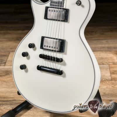 ESP E-II Eclipse LH Left-Handed EMG Guitar w/ Case – Snow White Satin image 3