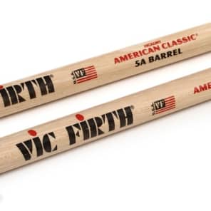 Vic Firth American Classic Drumsticks Barrel Tip - 5A - Barrel Tip image 3