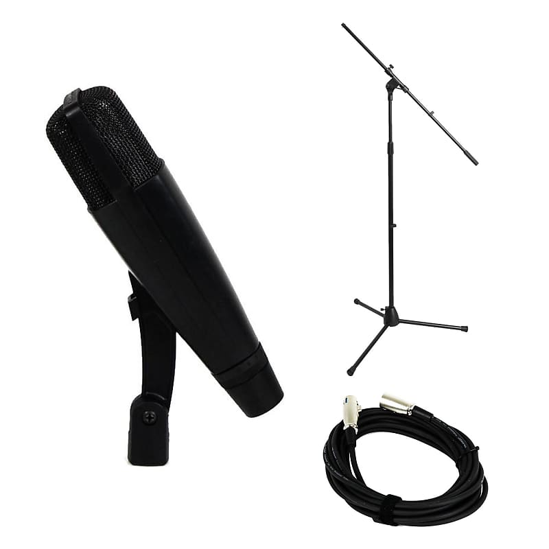 Sennheiser MD 421-II Dynamic Microphone Bundle with 20-foot XLR Cable & Stand image 1