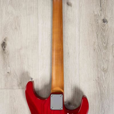 Suhr Custom Standard Left-Handed Guitar, Indian Rosewood Fretboard, Trans Red image 5