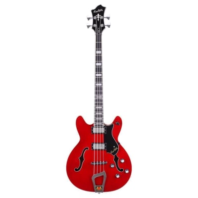 Hagstrom VIKB-WCT Viking Semi-Hollow Body Canadian Hard Maple 4-String Electric Bass Guitar for sale