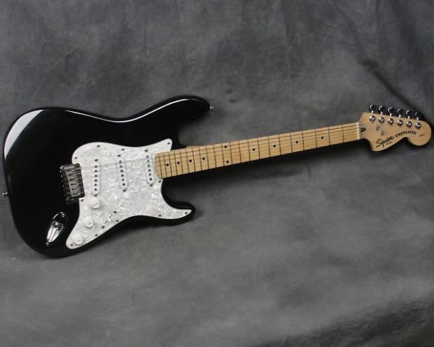 Fender Squier 20th Anniversary Stratocaster Strat, Black | Reverb