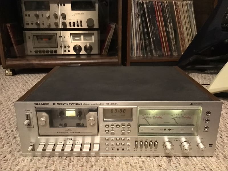 Vintage Sharp Computer Controlled Stereo Cassette Deck Model RT-3388A Japan *NEEDS REPAIRED* image 1