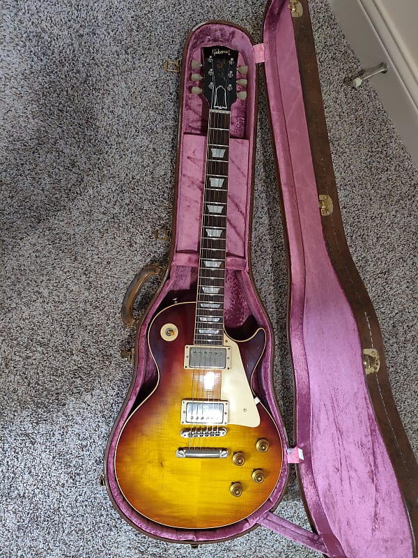 2018 Gibson Custom 1958 Les Paul Standard Reissue Faded Cherry Sunburst  Lightly FACTORY Aged