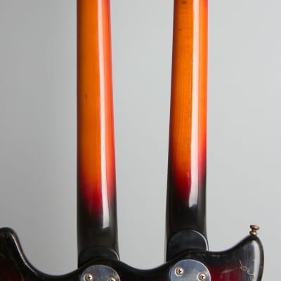 Mosrite  Doubleneck Solid Body Electric Guitar (1967), ser. #2J467, black tolex hard shell case. image 9