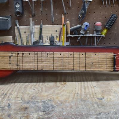 Cherry Red Burst - 8-String - Lap Steel Guitar - Satin Relic Finish - USA Made - C13th Tuning image 3