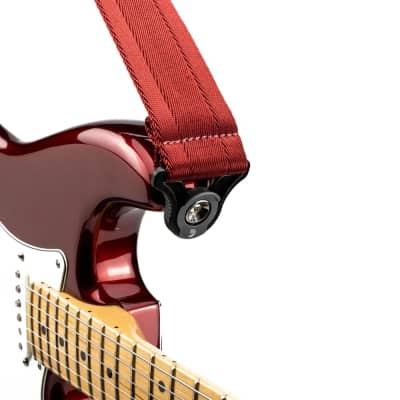 Planet Waves Auto Lock Guitar Strap Blood Red 50BAL11 image 2