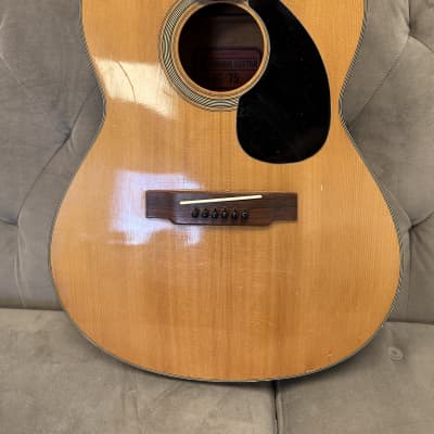 Yamaha  FG-75, Red Label, 70s - Natural acoustic guitar image 3