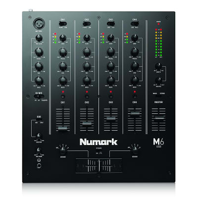 Numark - M6USB - 4-Channel Pro DJ Mixer w/ USB Interface - Black image 2