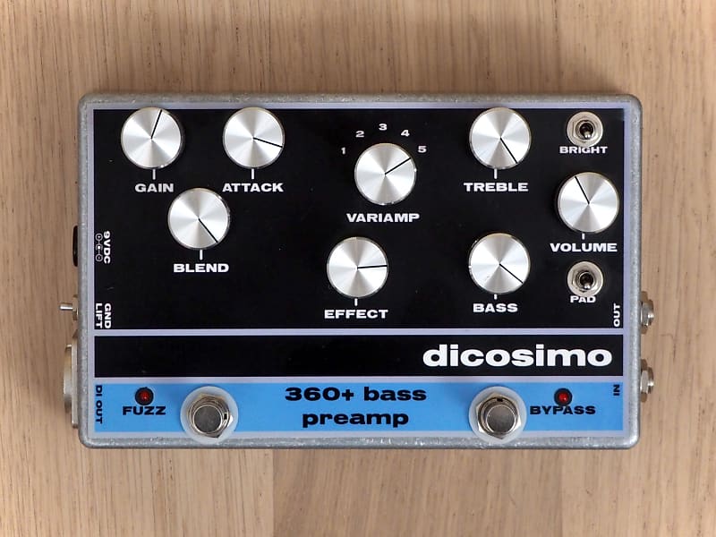 DiCosimo Audio 360+ Bass Preamp (Acoustic 360) Guitar Effects Pedal