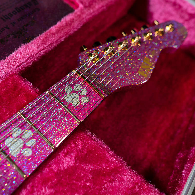 ギター Yusaku Electric Guitar ESP Snapper 7 Takayoshi Ohmura Pink 15th