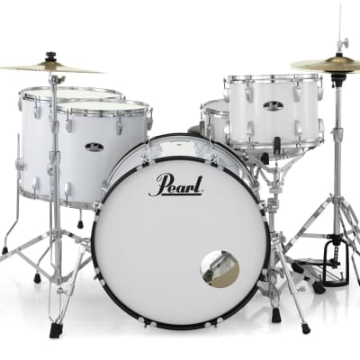 Pearl Roadshow Complete 5pc Drum Set w/Hardware and Cymbals RS525WFC/C33 Pure White image 2
