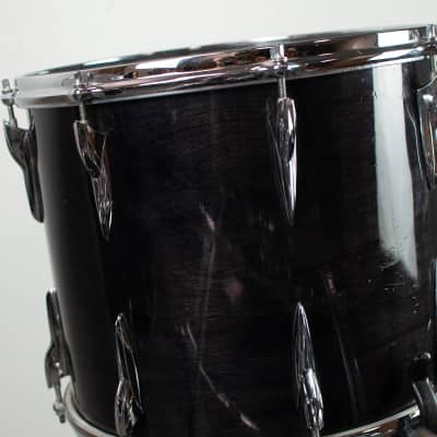 1980s Premier "Black Shadow" Resonator Drum Kit image 11