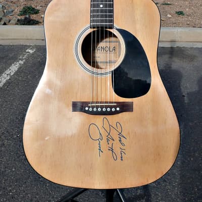 Garth Brooks Autographed Acoustic Guitar - Signed ESPANOLA Acoustic Guitar By Garth Brooks Comes with Certificate Of Authenticity,(COA), Picture and Case - Excellent Condition image 14