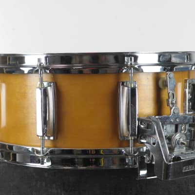 1980s Yamaha Recording Custom 5x14 Real Wood SD-055D Snare Drum image 8