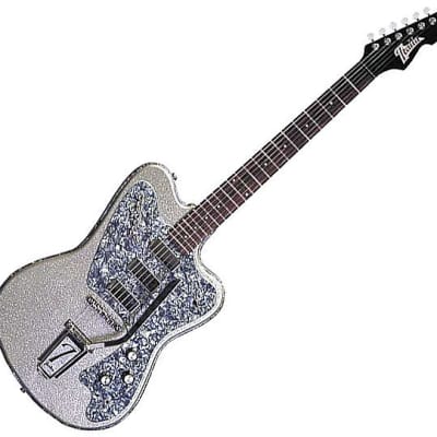 Italia Modena Classic Electric Guitar - Silver image 1