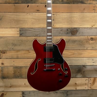 Ibanez AS7312 12-String Semi-Hollowbody Guitar Transparent Cherry Red image 4