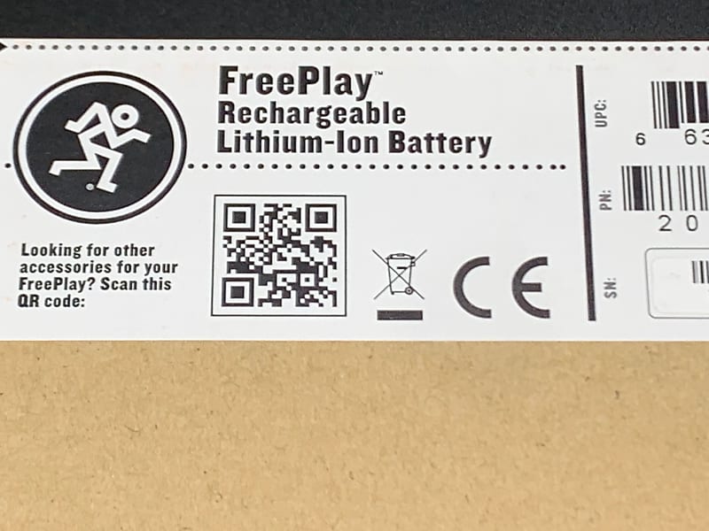 Mackie freeplay sale battery