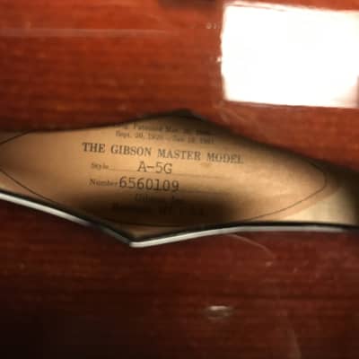 1996 Gibson A-5G Mandolin Bruce Weber Signed image 20