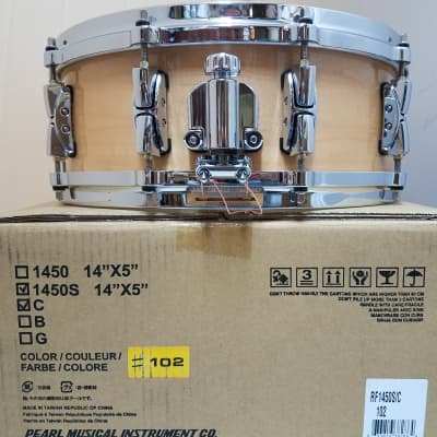 Pearl Pre-Order Reference 14x5" Natural Maple #102 Snare Drum | Special Order | NEW Authorized Dealer image 5