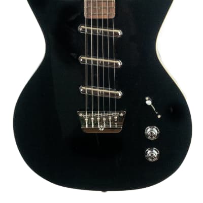 Danelectro 59 Triple Divine 3-lipstick pickup gloss black electric only 6 lbs, 2 oz, new model! for sale