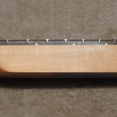 WD Music SRV21 Licensed Fender Rosewood on Maple Stratocaster Neck 21 Medium Jumbo Frets NOS #5 image 14
