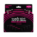 Ernie Ball Flat Ribbon Patch Cables Pedalboard Multi-Pack (Black)