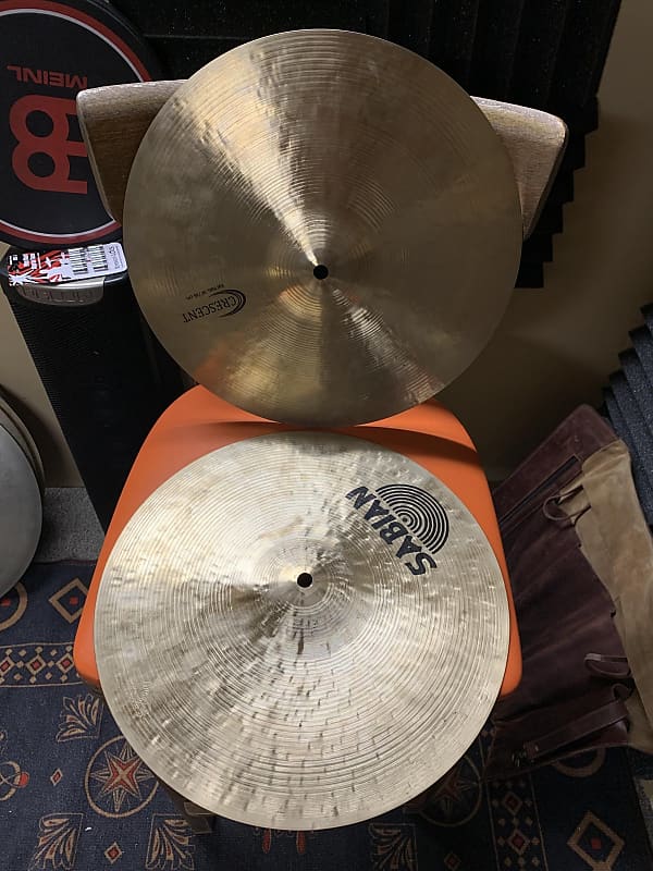 Sabian 14 Inch Crescent Stanton Moore Fat Hats HiHat Cymbals 828