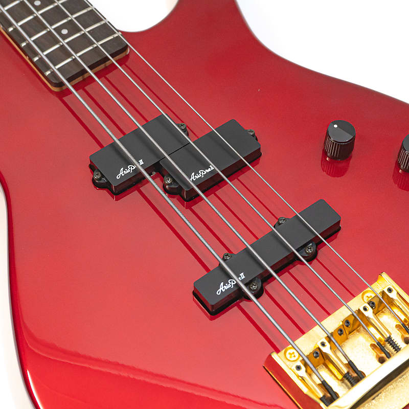 1991 Aria Pro II Viper Series Bass Electric Bass - MIJ - Red
