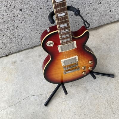 Epiphone Les Paul Standard Plus Top PRO - 2019 - Bourbon Burst les Paul electric guitar Flame image 19
