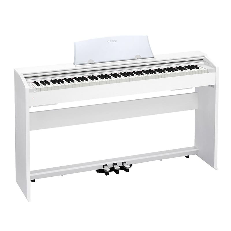Casio Music Privia PX-770 Digital Piano Keyboard, White (PX-770WE