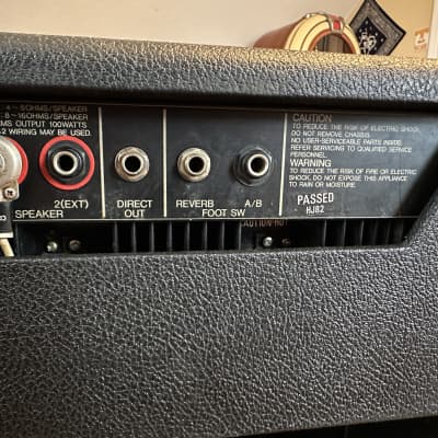 Yamaha G100-112 2-Channel 100-Watt 1x12" Guitar Combo 1980 - 1985 - Black image 9